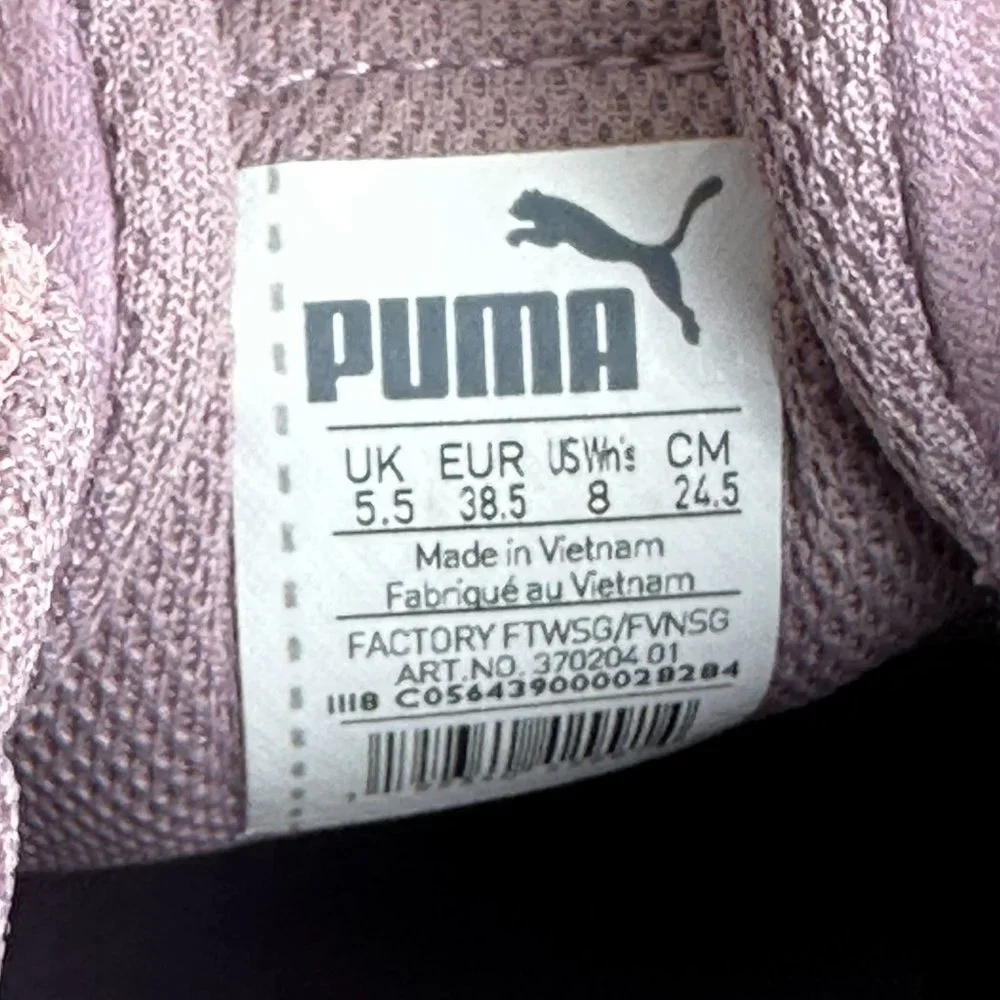 Puma Suede Sneakers Women's Size 8 Light Purple White Shoes - Picture 7 of 7